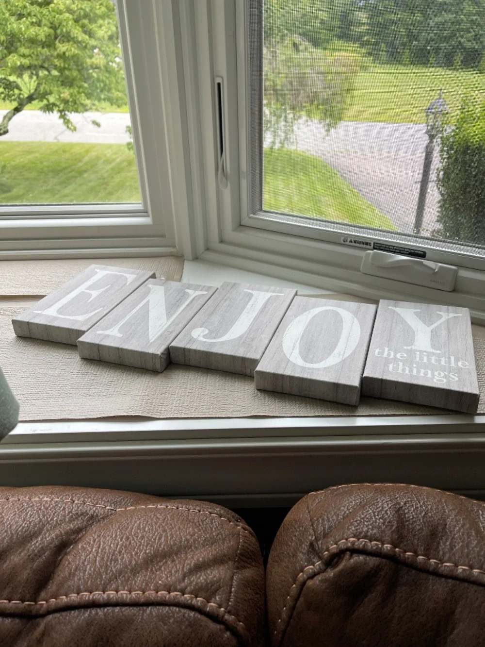 Enjoy the little things sign/ home decor